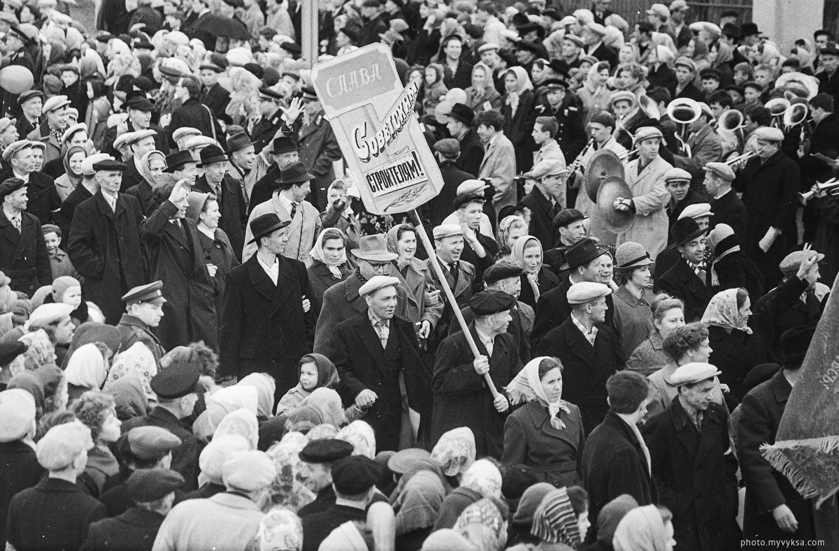 Первомайская демонстрация 1973 г. Выкса