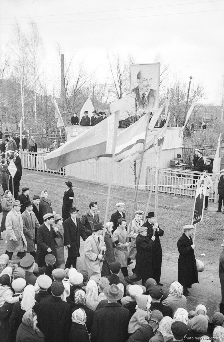 Первомайская демонстрация 1973 г. Выкса