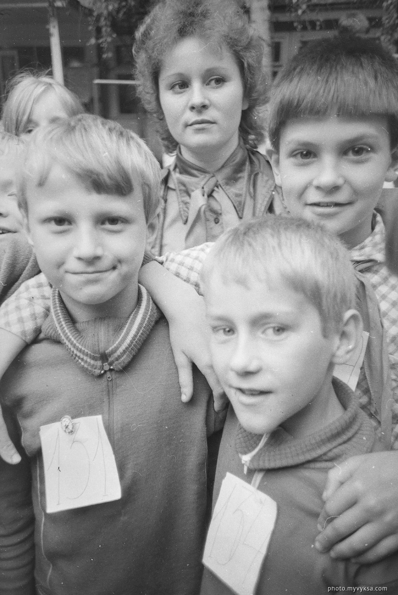 Летний отдых в лагере Костер у Карашево. Выкса. Досчатое. 1985 г.