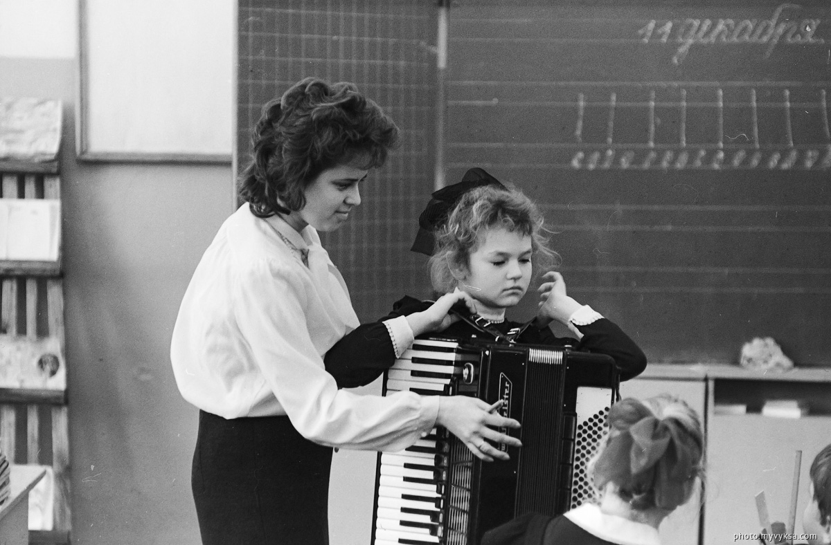 Урок музыки в Выксунской школе