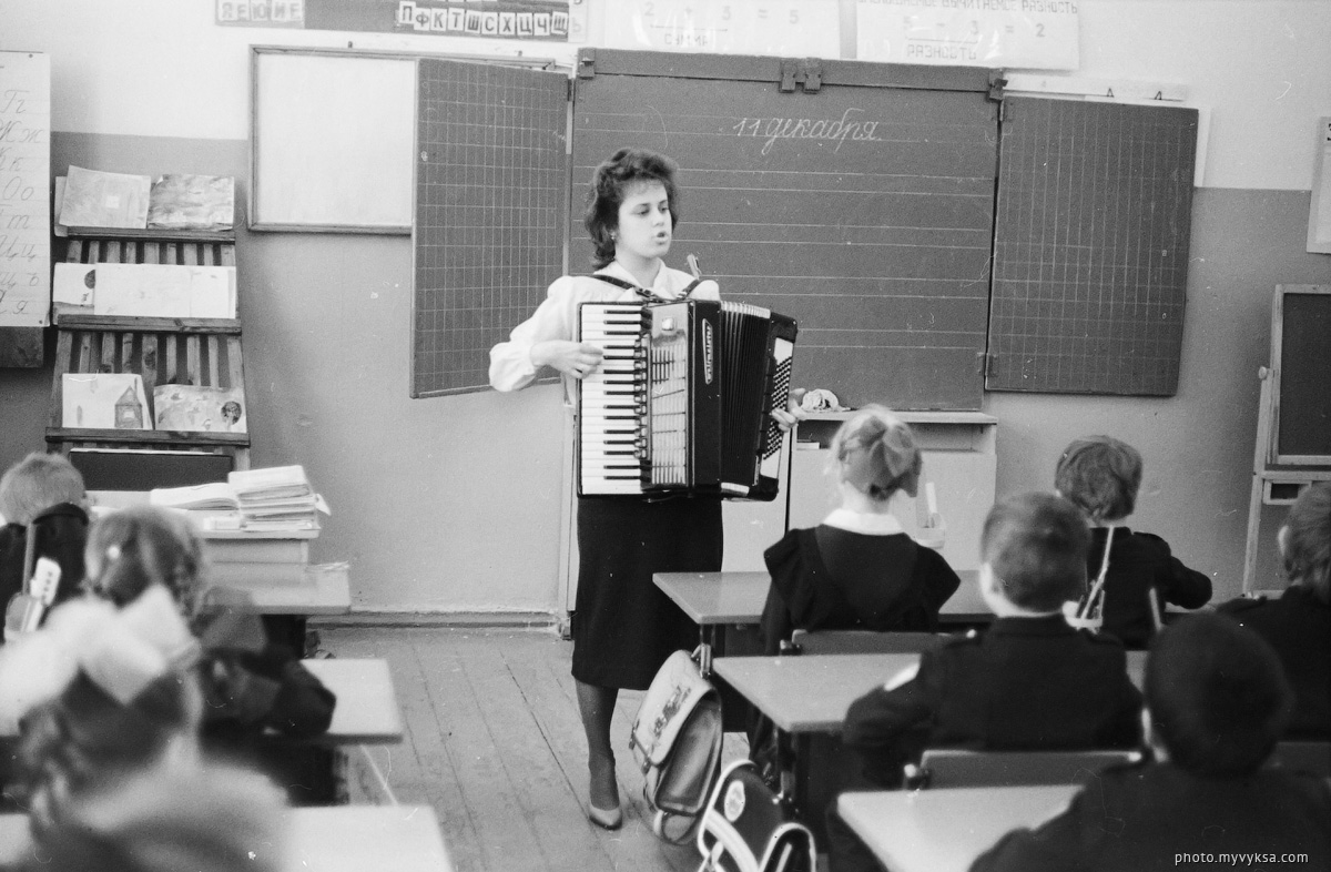 Урок музыки в Выксунской школе