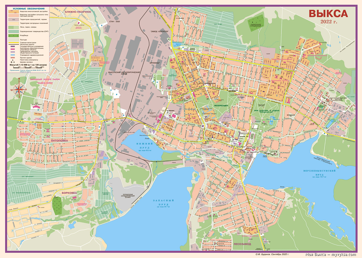 Карта Выкса 2022 — Олег Буданов